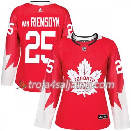 Toronto Maple Leafs tröja James Van Riemsdyk 25 Röd 2017-2018 Adidas Alternate Authentic - Dame NHL Tröjor Toronto Maple Leafs tröja James Van Riemsdyk 25 Röd 2017-2018 Adidas Alternate Authentic - Dame NHL Tröjor